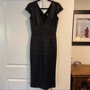 Sexy Black Dress the Population Cocktail Dress